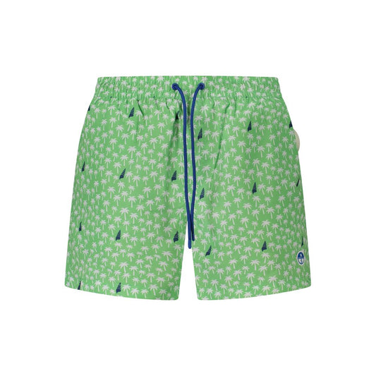 Verde Polyester Men's Swim Boxer