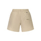 Beige Nylon Men's Swim Trunk