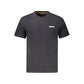 Black Cotton Men T-Shirt