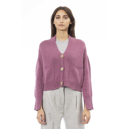 Multicolor Merino Wool Women Cardigan