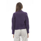 Purple Merino Wool Women Cardigan
