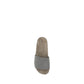 Brown Fabric Flat Sandals