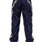 Blue Nylon Straight Jogger Sweatpants Pants