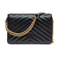 Black Leather Love Click Mini Shoulder Bag