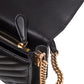 Black Leather Love Click Mini Shoulder Bag