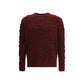 Bordeaux Fur Cashmere Sweater