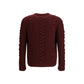 Bordeaux Fur Cashmere Sweater