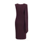 Purple Silk Cocktail Dress
