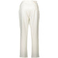 White Cotton Women's Trousers