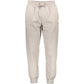 Beige Cotton Men's Trackpants