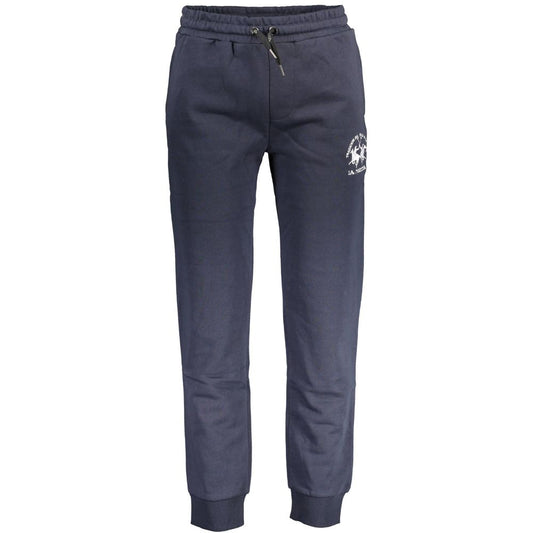 Blue Cotton Men's Sweatpants