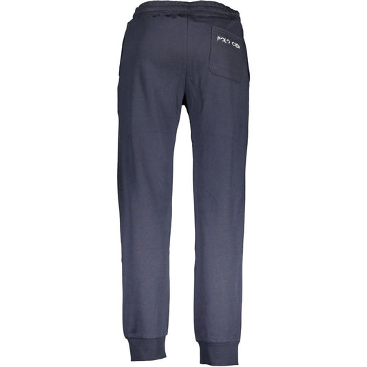 Blue Cotton Men's Sweatpants