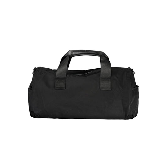 Black Polyester Men's Shoulder Bag