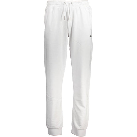 White Cotton Men's Sweatpants
