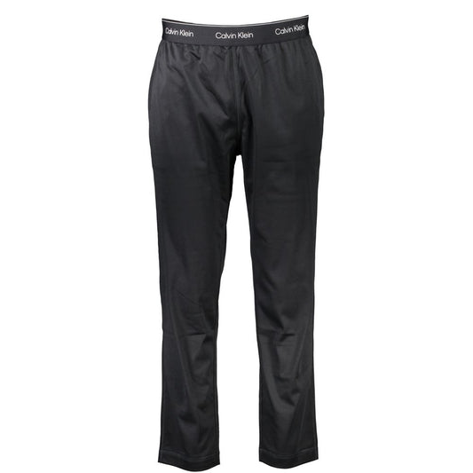 Black Polyester Men's Track Pant