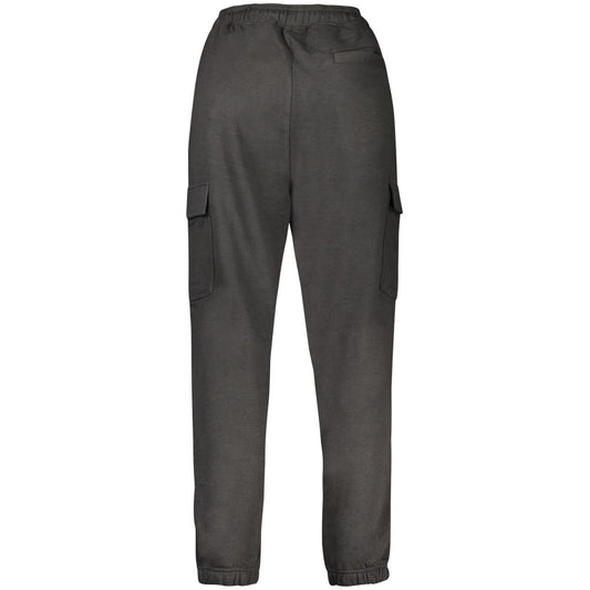 Black Cotton Men Track Pant