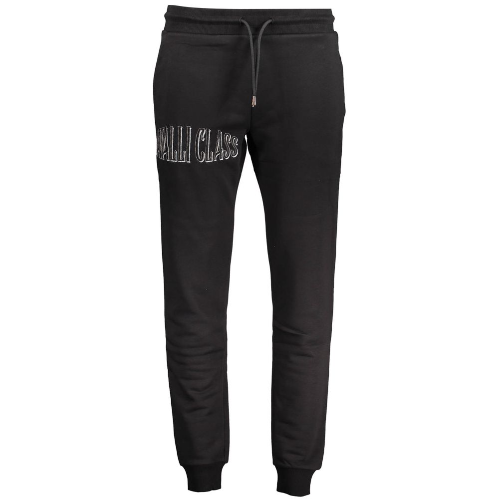 Black Cotton Men's Sweatpants