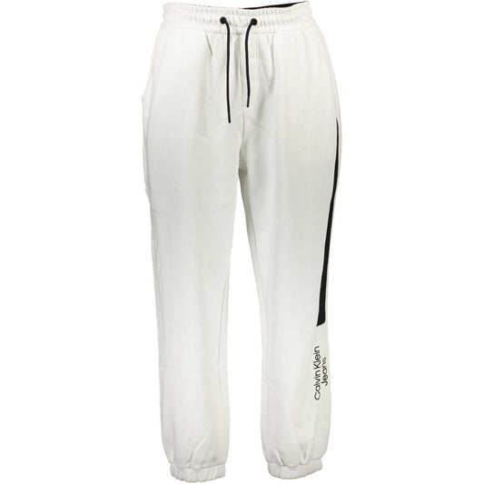 White Cotton Men's Sweatpant