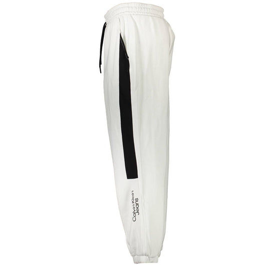 White Cotton Men's Sweatpant