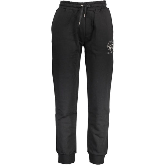 Black Cotton Men's Sweatpants