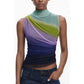 Green Polyester Tank Top