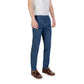 Blue Cotton Skinny Pants