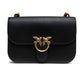 Black Leather Love Bell Classic Shoulder Bag