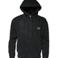 Black Logo Full Zip Hooded Men Sweatshirt Sweater