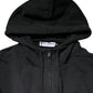 Black Logo Full Zip Hooded Men Sweatshirt Sweater