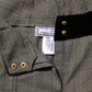 Gray Wool Blend Plaid Straight Leg Velvet Waist Pants