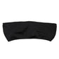 Black Nylon Blend Bandeau Strapless Tube  Top