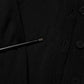 Black Virgin Wool Buttoned Cardigan Sweater