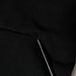 Black Viscose Turtle Neck Crop Pullover Top