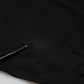 Black Viscose Halter Off Shoulder Cropped Top