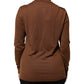 Brown Cashmere Turtle Neck Pullover Sweater