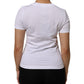 T-Shirt White Cotton Round Neck Short Sleeves I