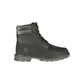 Black Leather Women Ankle Boot