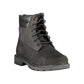 Black Leather Women Ankle Boot