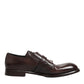 Brown Leather Monk Strap Formal Derby Shoes