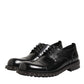 Black Leather Studded Men Formal Derby Shoes