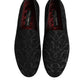 Black Brocade Loafers Slip On Men Dress Shoes