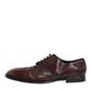 Bordeaux Leather Lace Up Dress Derby Shoes