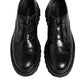Black Leather Lace Up Derby Men Dress Shoes