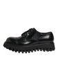 Black Leather Lace Up Derby Men Dress Shoes
