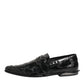Black Embellished Dress Monk Strap Shoes