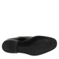 Black Leather Lace Up Derby Formal Dress Shoes