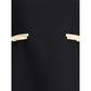 Black Fleece Wool Casual Dress