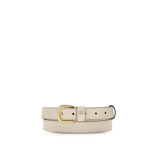 White Leather Regular Belt