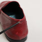 Red Leather Slip On Dress Men Loafers Shoes