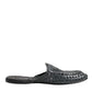 Blue Woven Slides MULES Men Sandals Shoes